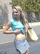 Pantyless Car Park Flasher - Sassy flasher caught pantyless in the parking lot! Public Flash gallery!